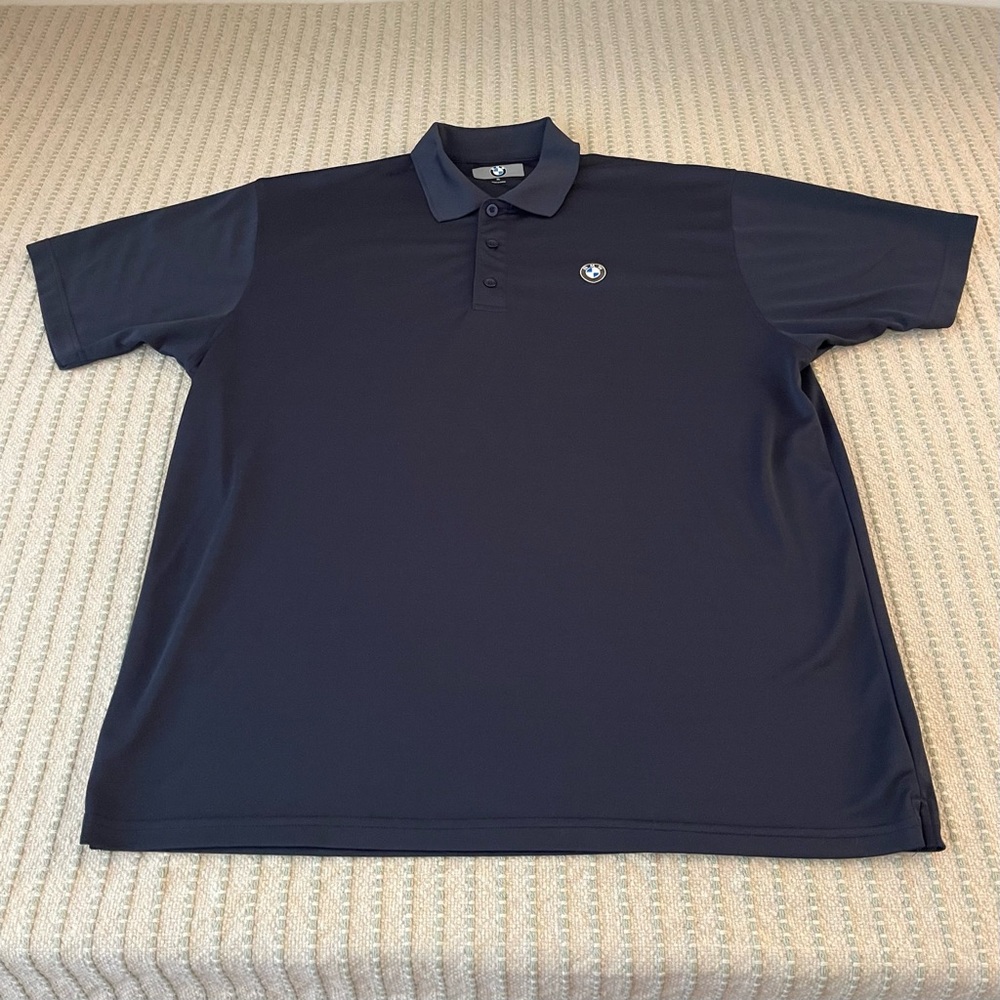BMW Men's Navy Polo Style Shirt - Size:XL